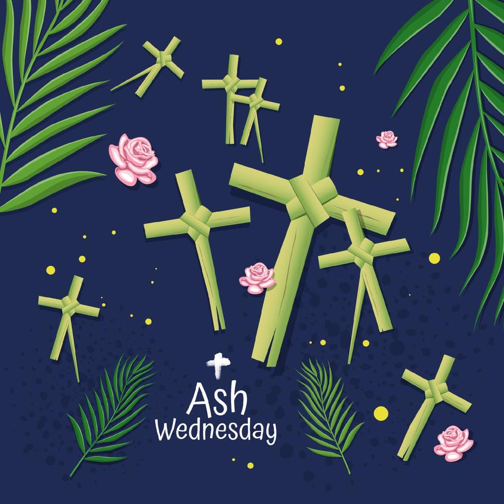 Ash Wednesday. Vector illustration