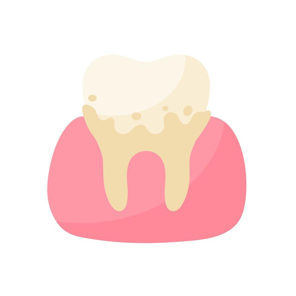 dental health care Solve the problem of tooth decay and swollen gums in the mouth. vector