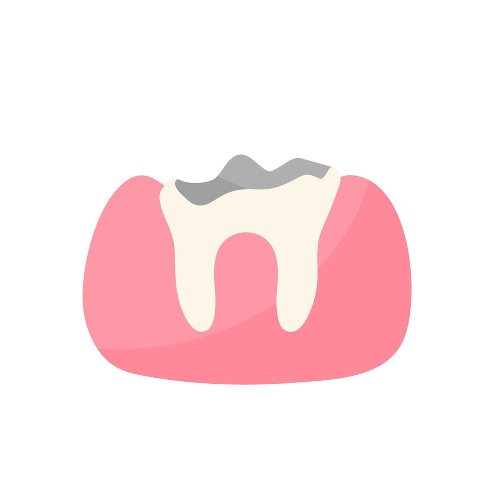 dental health care Solve the problem of tooth decay and swollen gums in the mouth. vector
