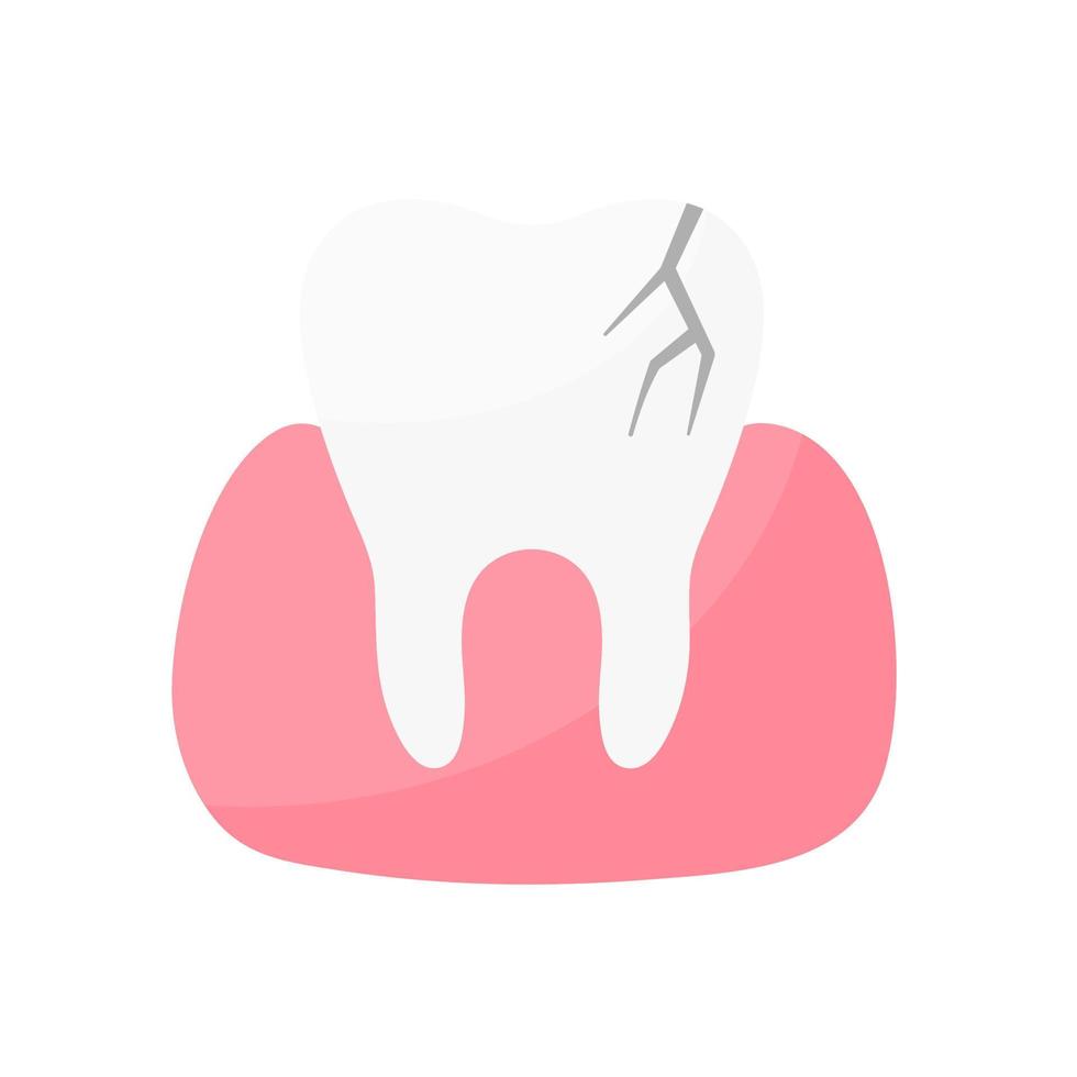 dental health care Solve the problem of tooth decay and swollen gums in the mouth. vector