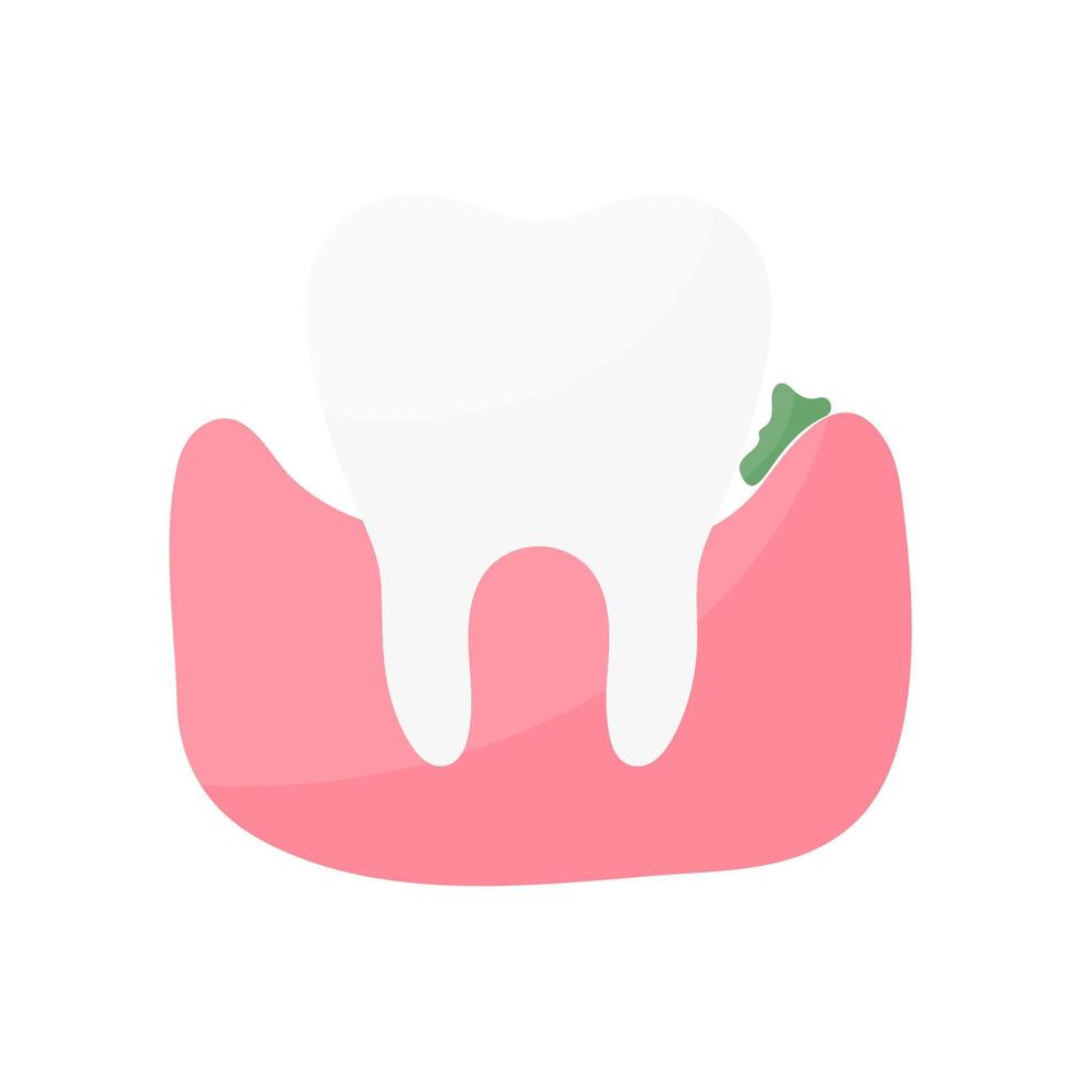 dental health care Solve the problem of tooth decay and swollen gums in the mouth. vector