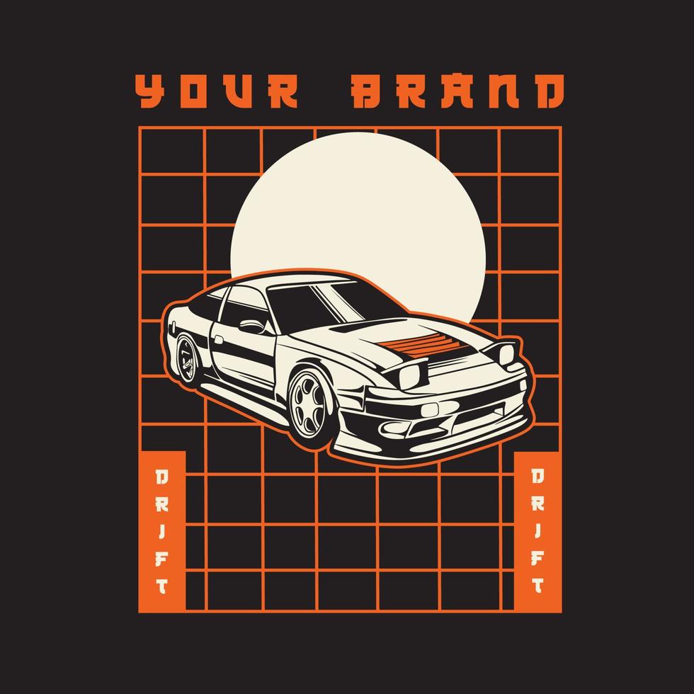 Car Vector Illustration For Conceptual Design. Suitable for posters, stickers, t-shirt prints, and banners.