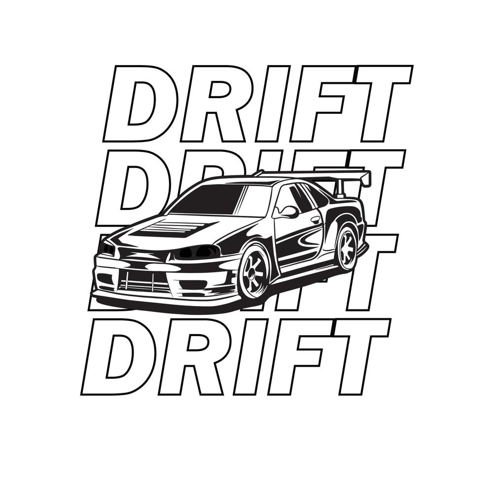 Car Vector Illustration For Conceptual Design. Suitable for posters, stickers, t-shirt prints, and banners.