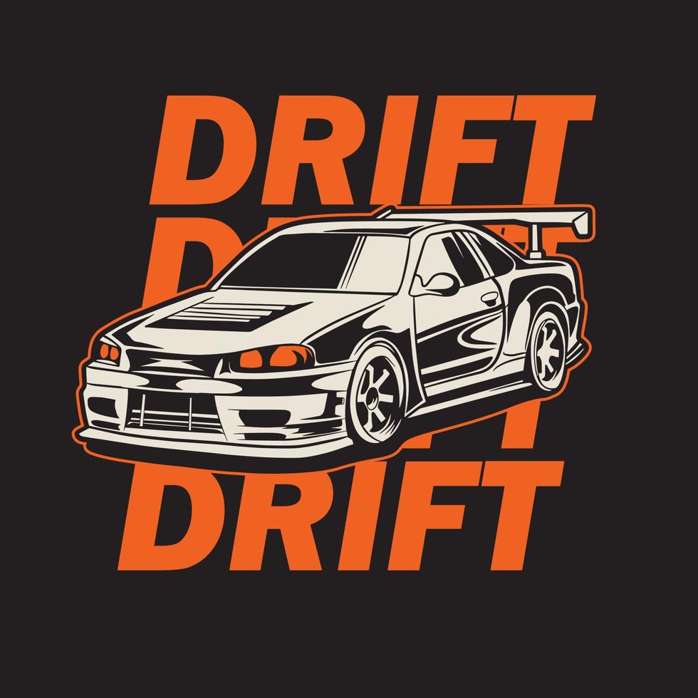 Car Vector Illustration For Conceptual Design. Suitable for posters, stickers, t-shirt prints, and banners.