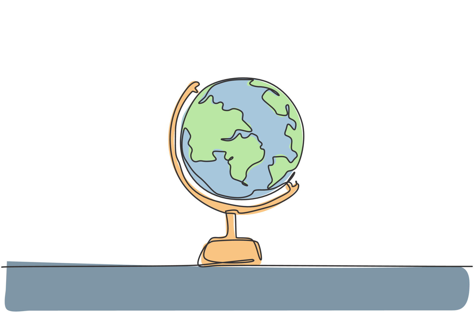 Earth globe design  Globe drawing, Earth globe, Cartoon globe