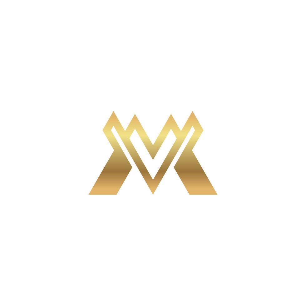 M golden logo d  brand, symbol, design, graphic, minimalist.logo vector