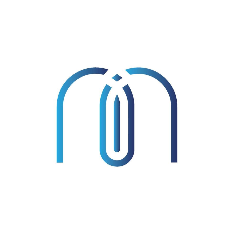 M logo, logo for building construction, catchy vector