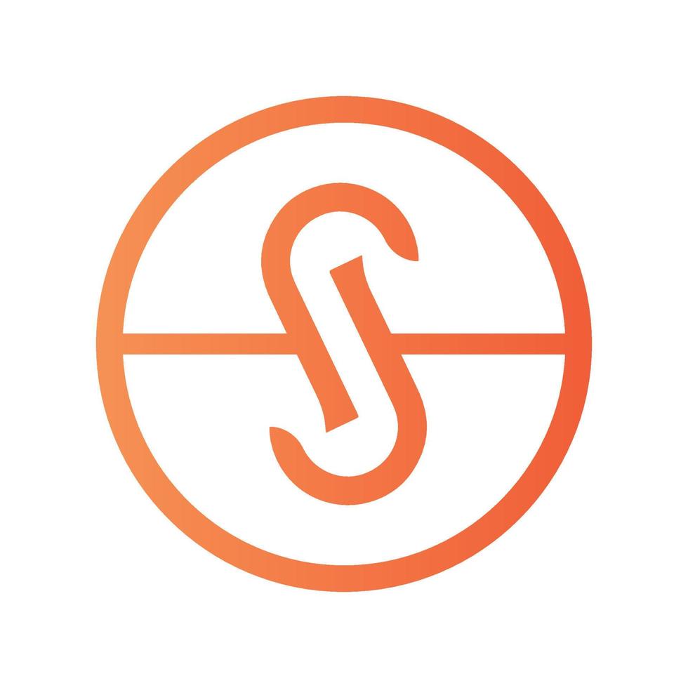 letra s logo naranja icono diseño modelo elementos moderno corporativo, resumen letra logo vector
