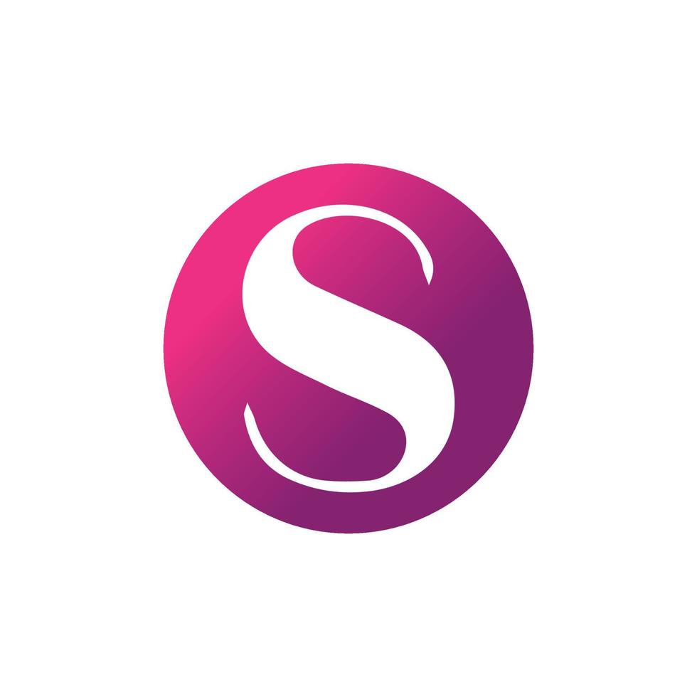 feminine s logos round symbol simple drawing design, graphic, minimalist.logo vector
