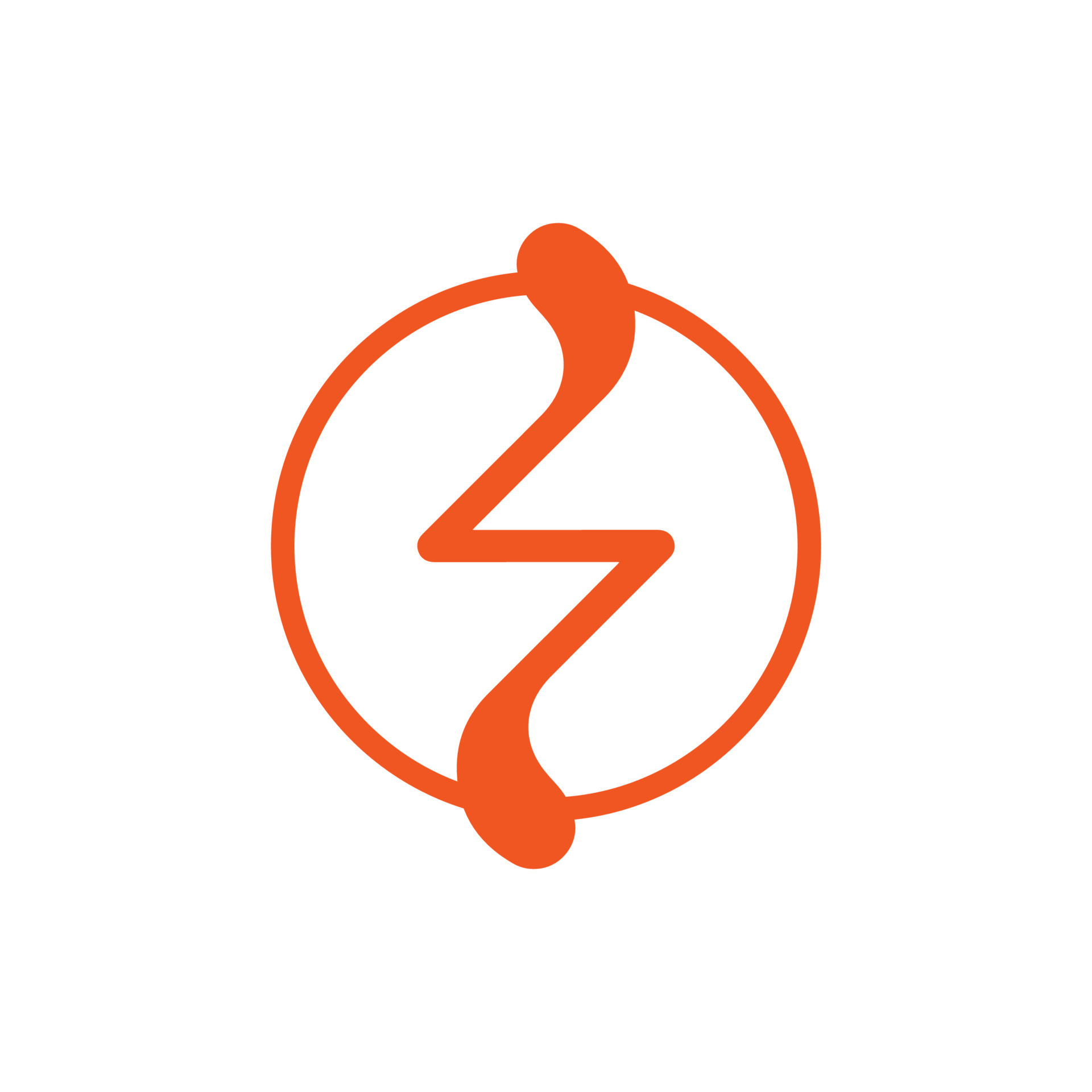 zig zag logo naranja color icono para jugadores diseño gráfico