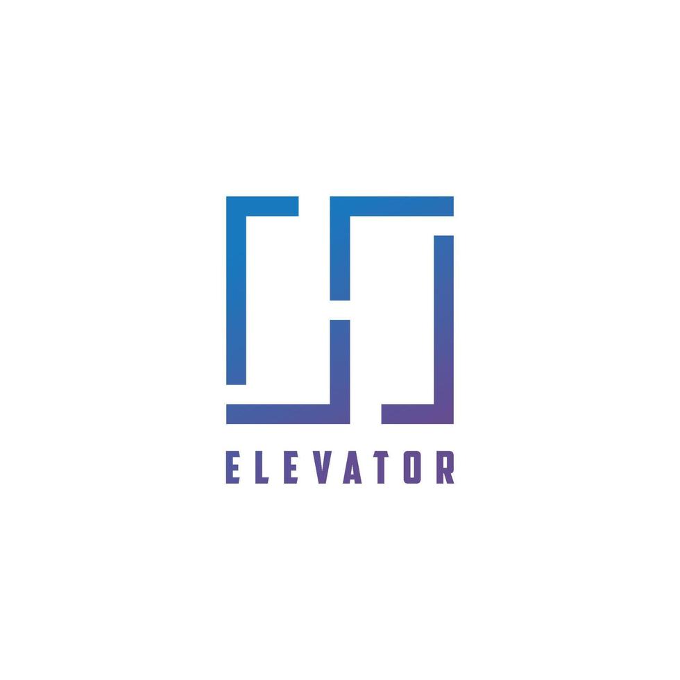 elevator logo brand, symbol, design, graphic, minimalist.logo vector