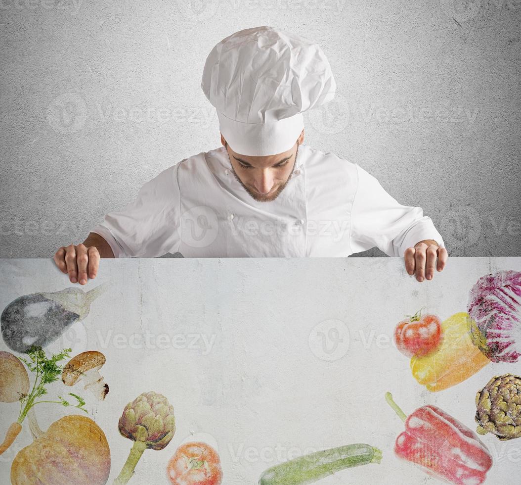 Billboard of vegetable photo