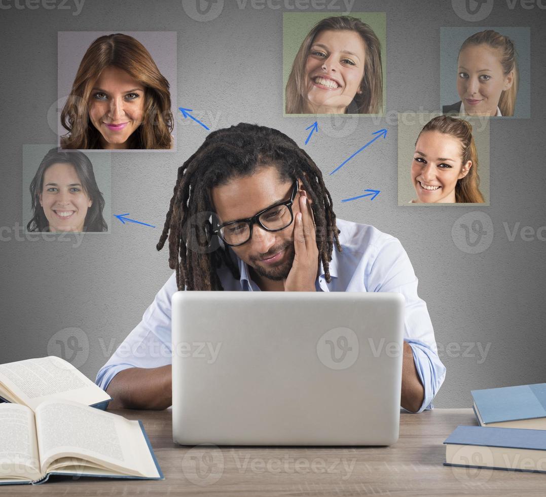 Man chat with girls photo