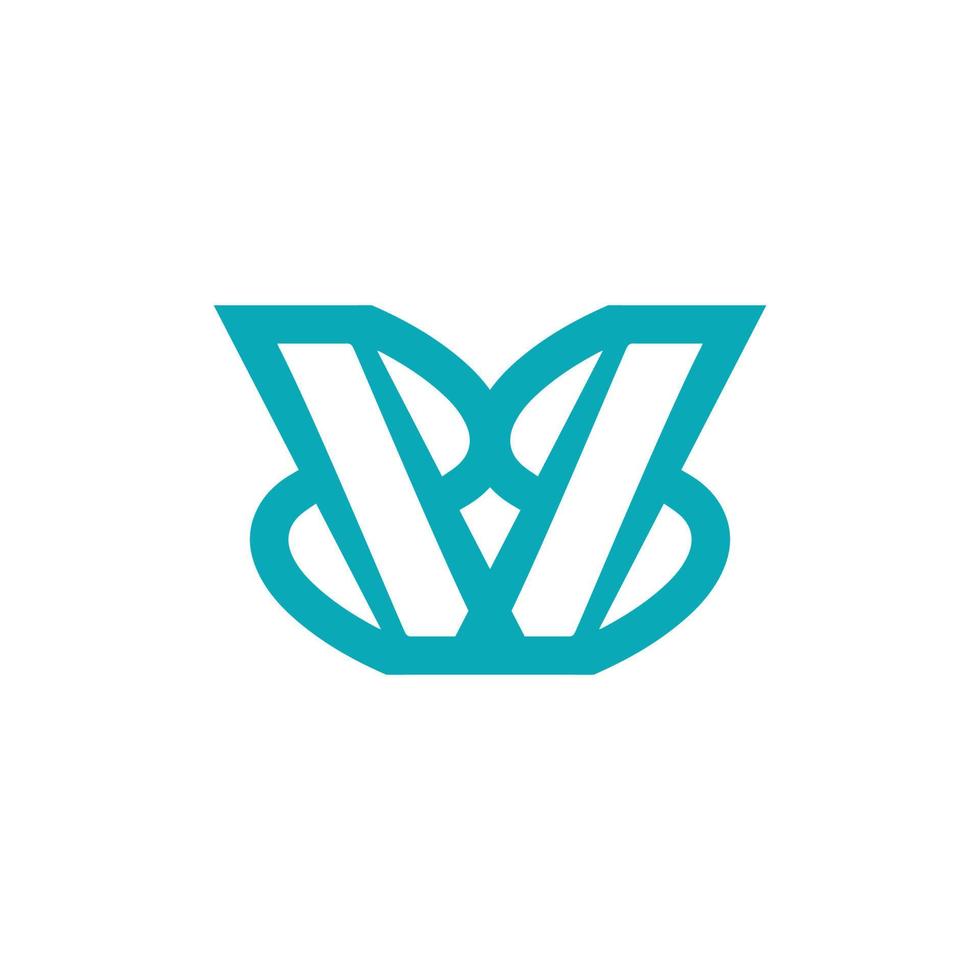 V logo, strong character, logo for gamers vector