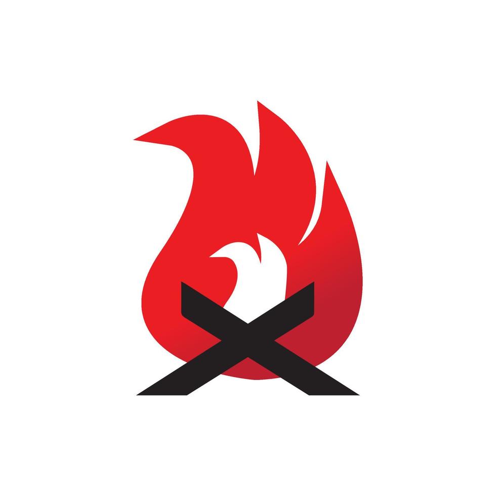 fire logo, create fire icon, burner attention icon vector