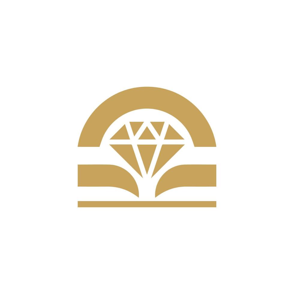 joyero logo diamante comerciante símbolo costoso símbolo diseño, gráfico, minimalista.logo vector