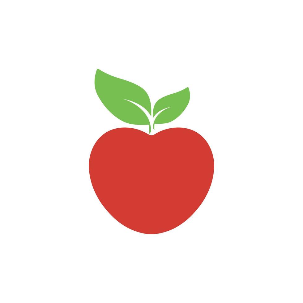 manzana bosquejo logo, rojo manzana vector