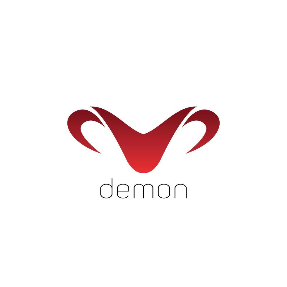 demonio logo logo marca, símbolo, diseño, gráfico, minimalista.logo vector