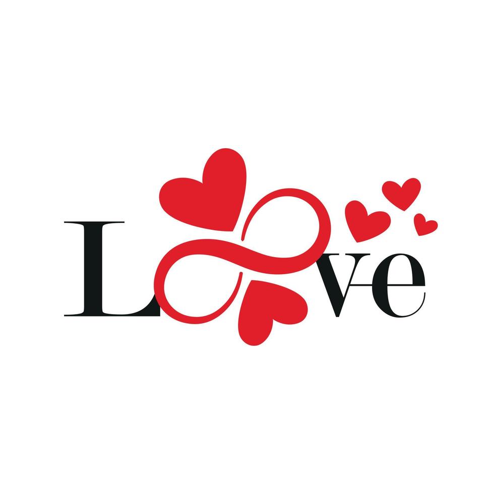 Love themed image, love logo, vector image for t-shirt and