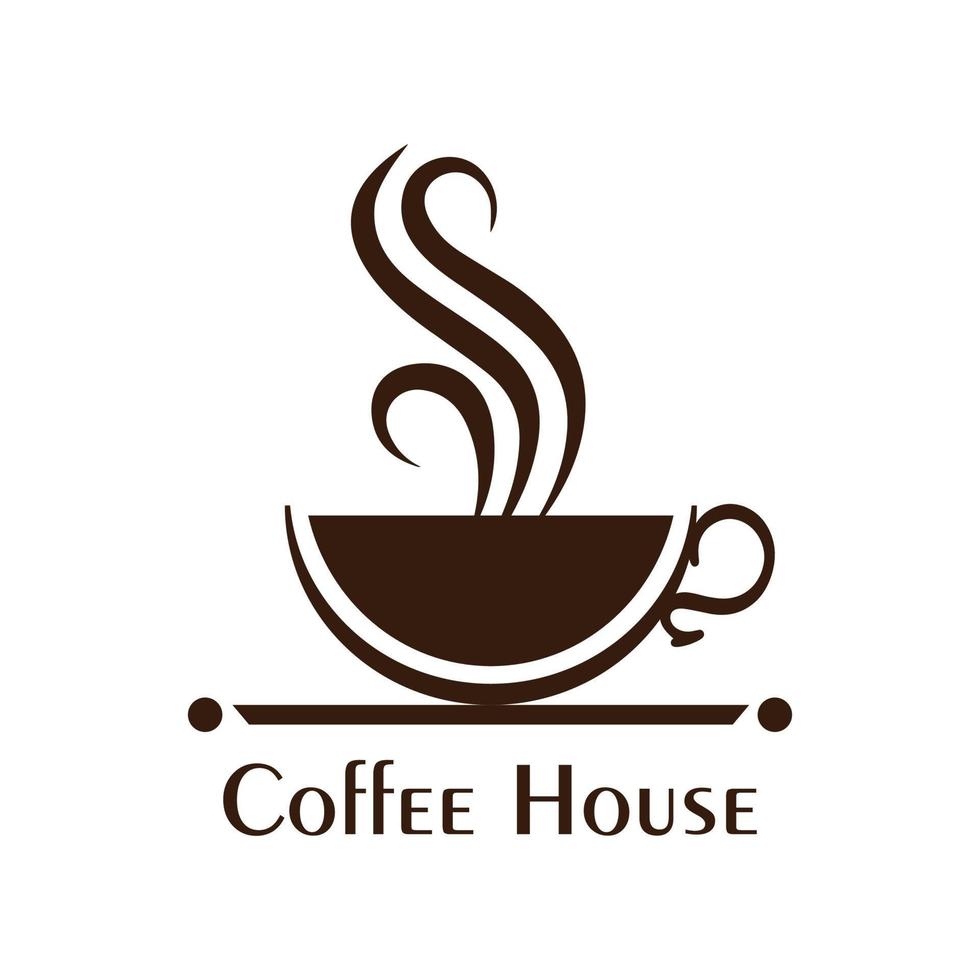 cafetería logo marca, símbolo, diseño, gráfico, minimalista.logo vector