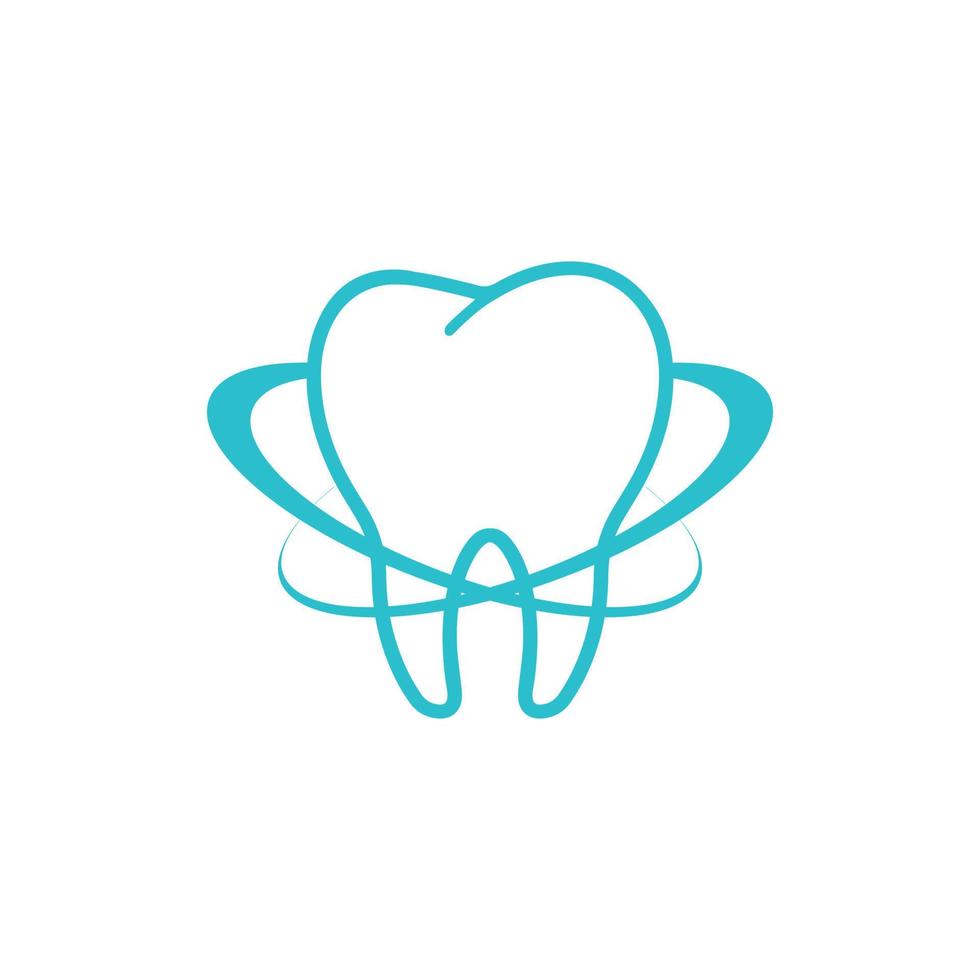 dentista logo diente símbolo sano dientes diente símbolo diseño, gráfico, minimalista.logo vector