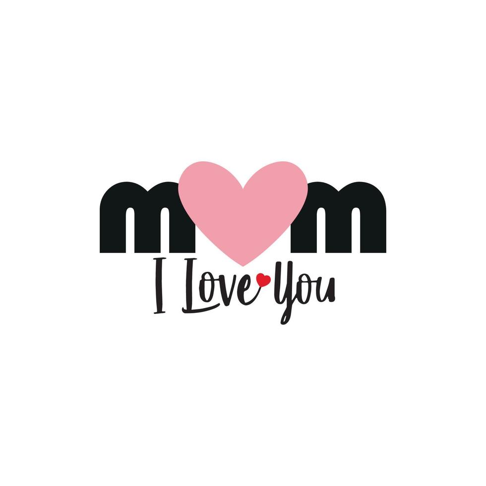 mother's day, mother's love, vector image for t-shirt and apparel industry