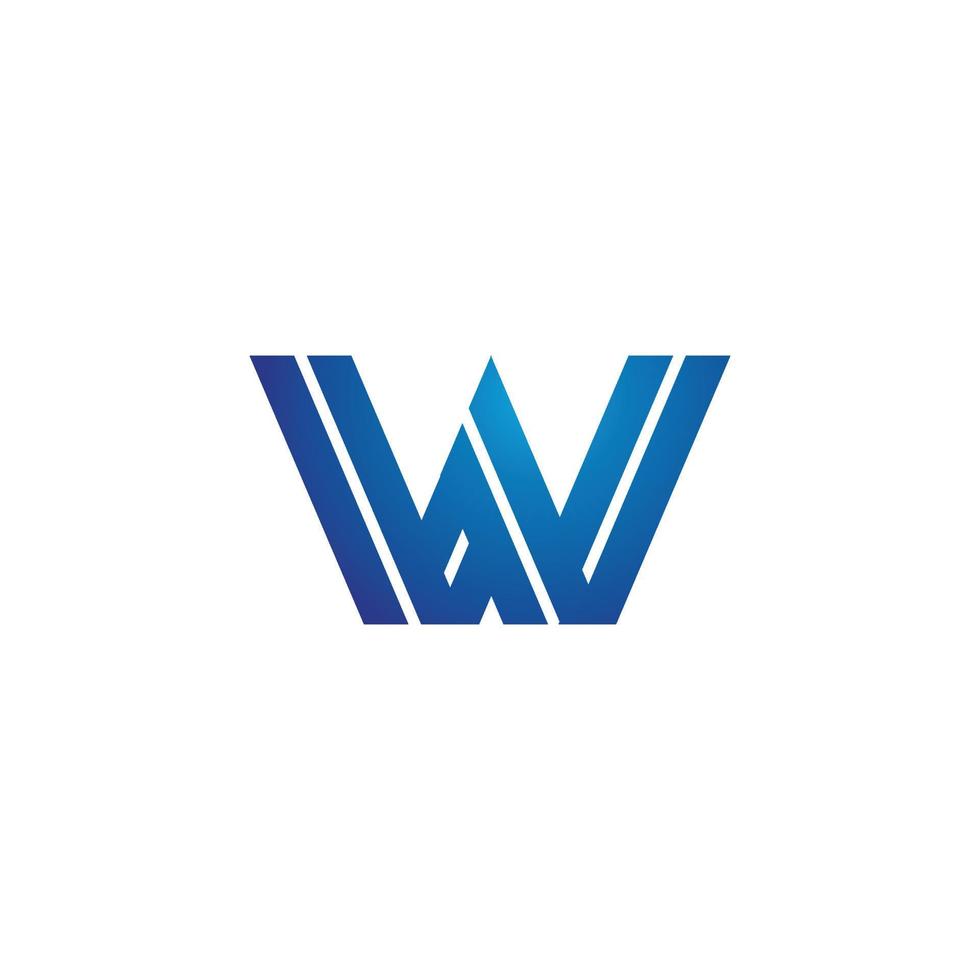 W technology brand, symbol, design, graphic, minimalist.logo vector