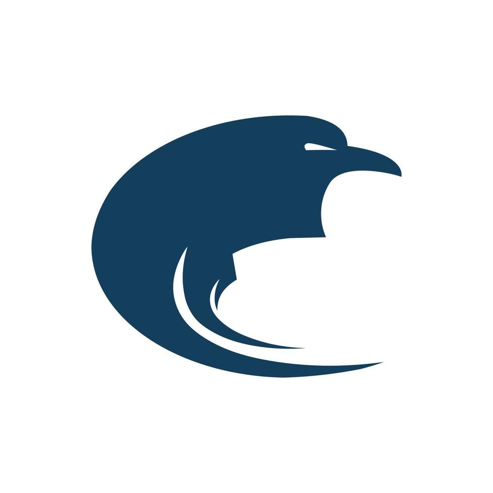 modern blue eagle logo design bird logo design modern corporate, abstract letter logo vector