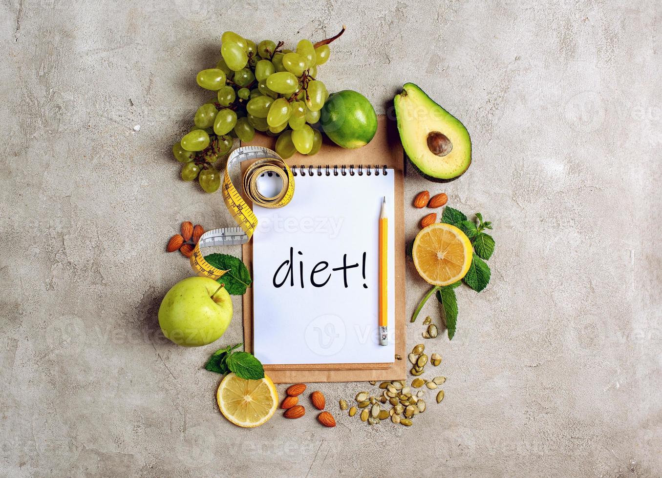 Healthy background of vegetable. Concept of genuine food photo