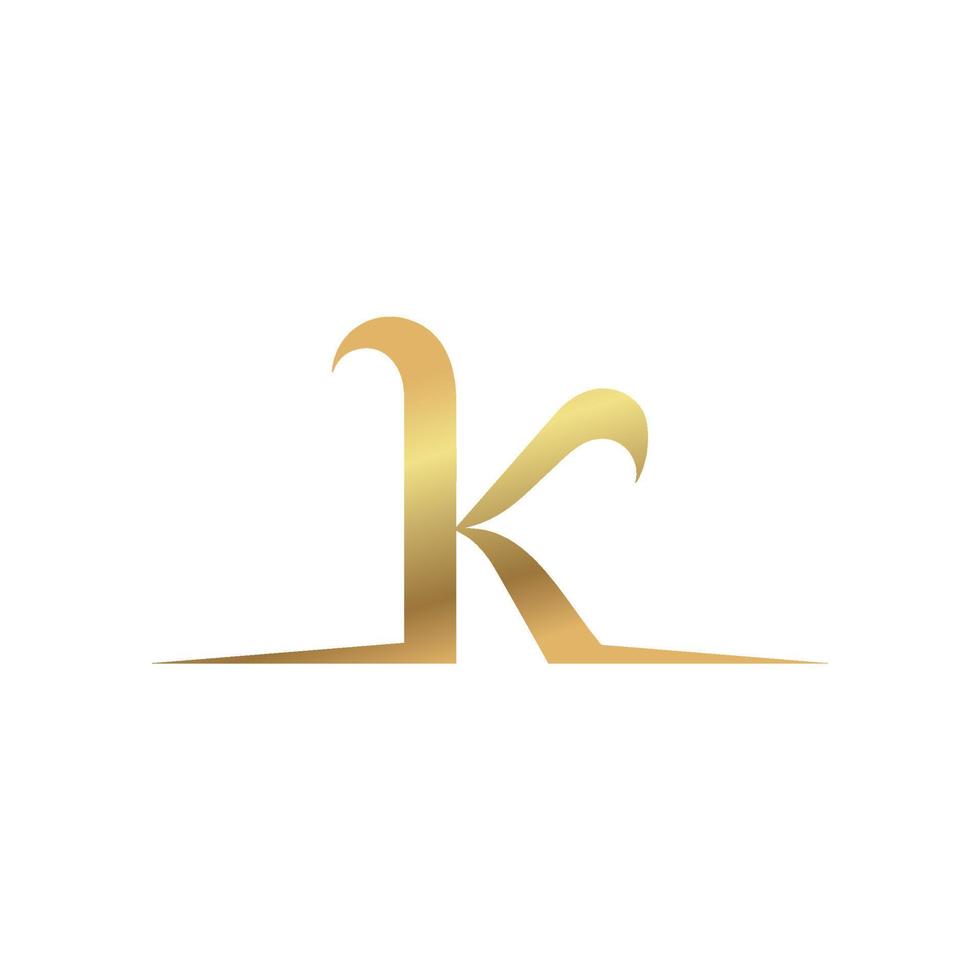 K gold logo a  brand, symbol, design, graphic, minimalist.logo vector