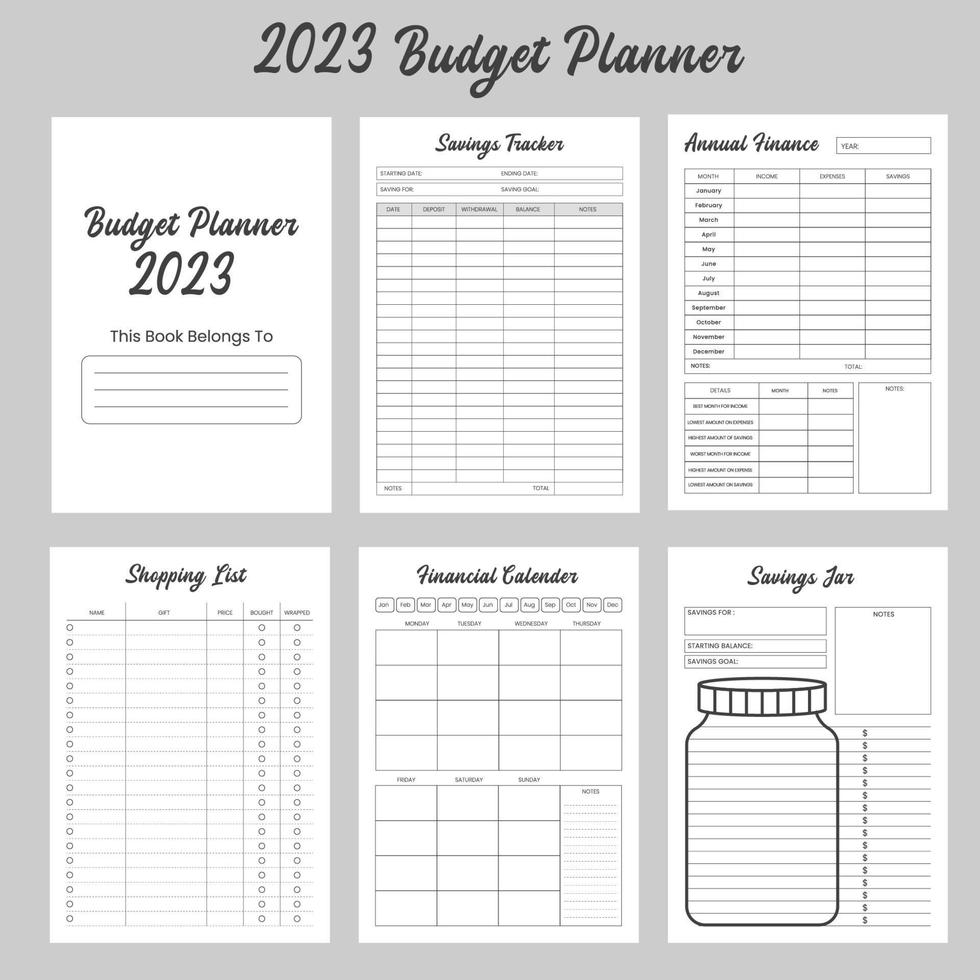 Budget planner page design template with Dandelion print. Monthly