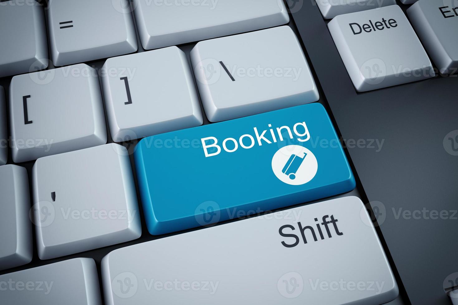 3D rendering of booking keyboard photo
