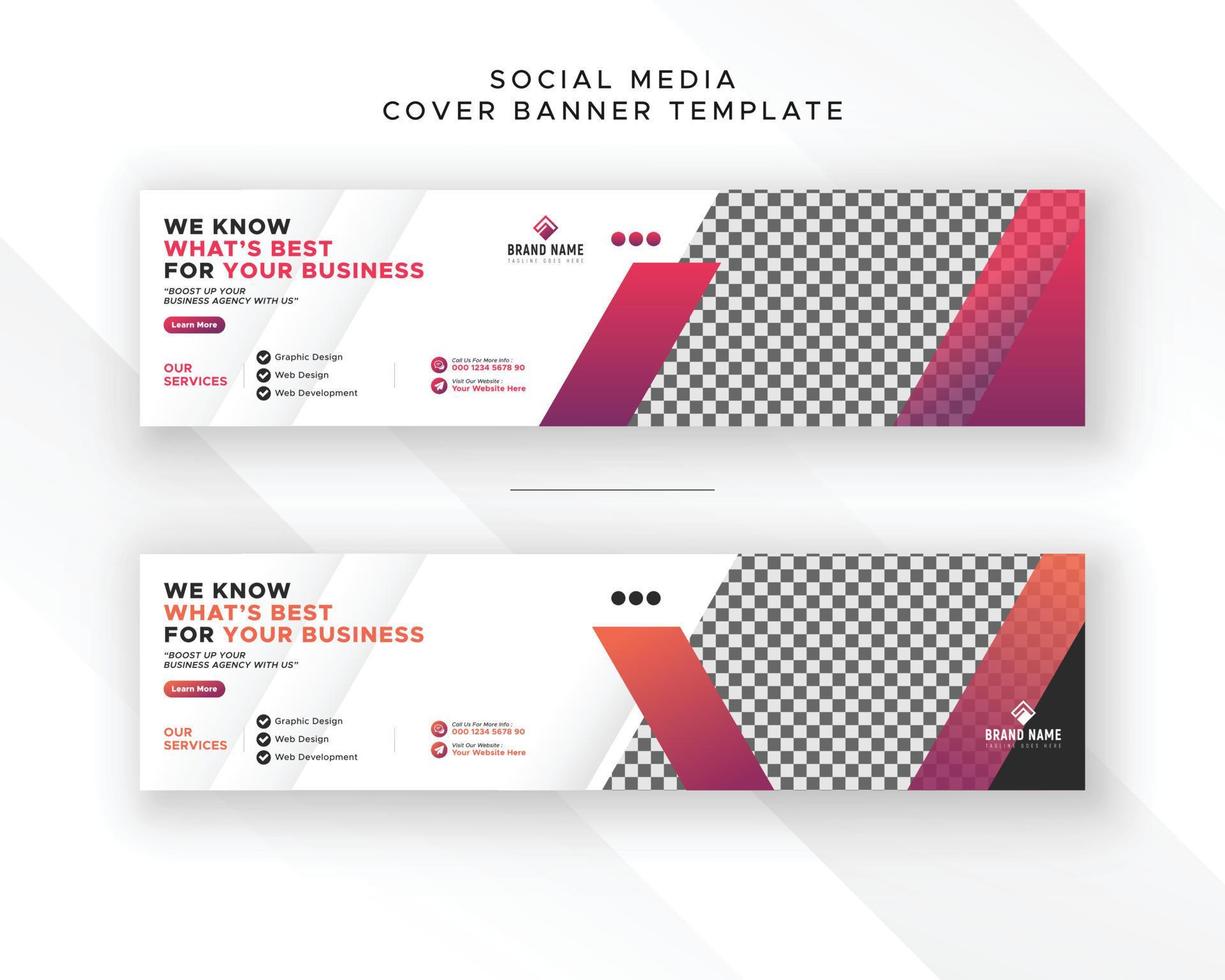moderno negocio monitor exposición anuncio escaparate social medios de comunicación cubrir bandera web anuncio enviar diseño vector