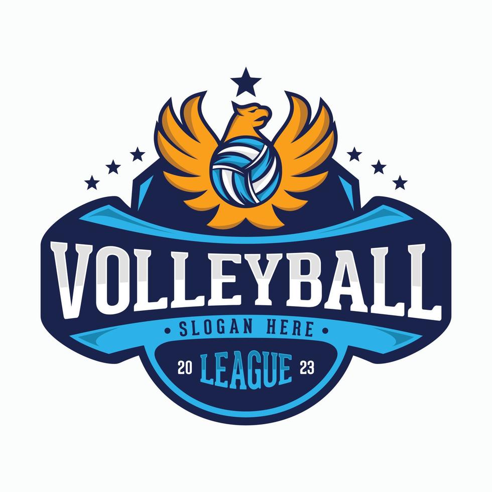 Volleyball League vector logo for sport team