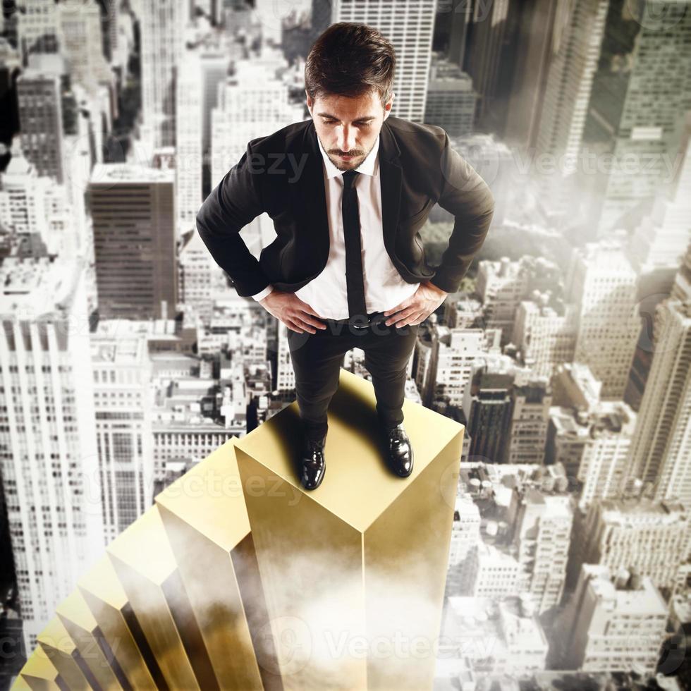 3D Rendering of top of finance photo