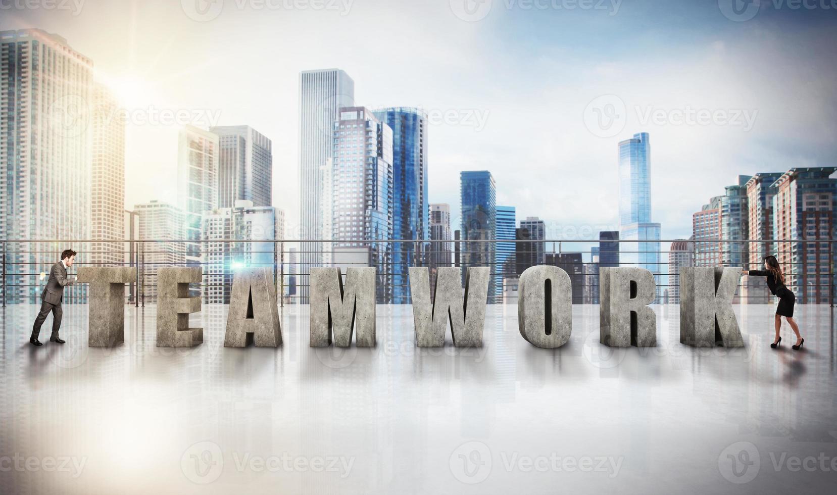 Business teamwork view photo