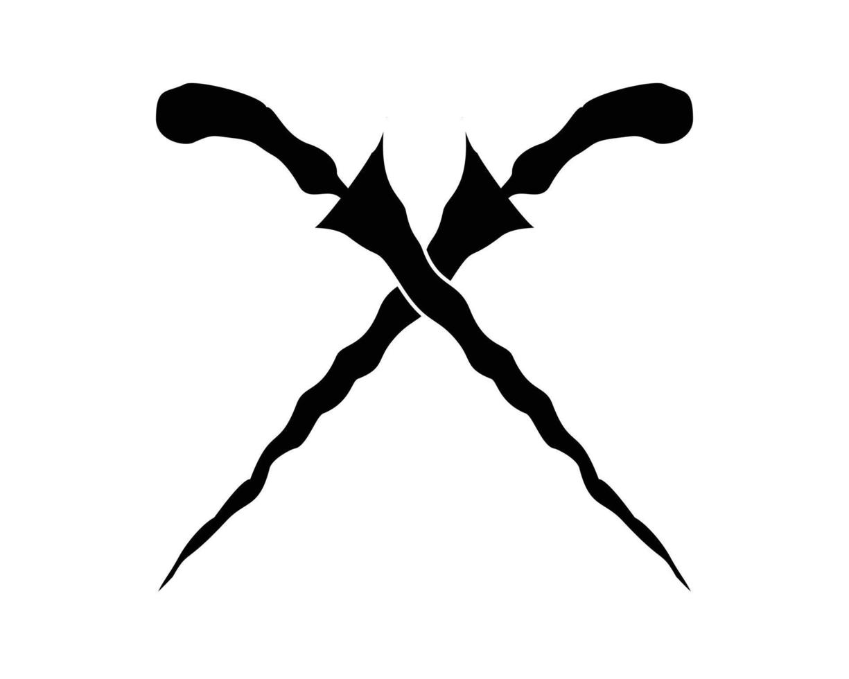 dagger silhouette logo set. isolated white background side view. Best for logos, badges, emblems, icons, hunters, animal hunting. available in eps 10. vector