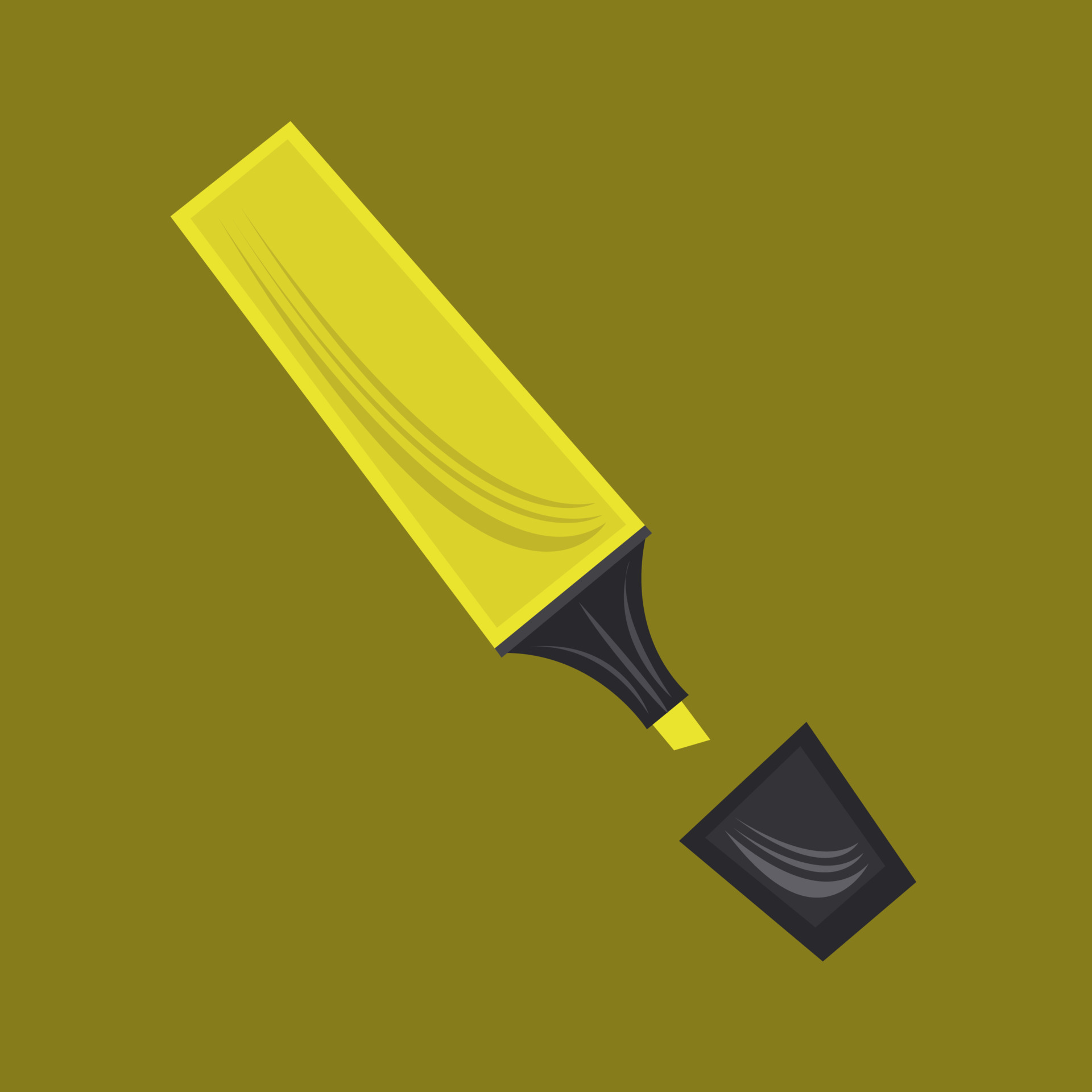 Neon highlighter pen vector illustration for graphic design and decorative element 20621390