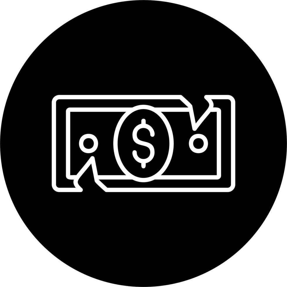 Broken Cash Vector Icon