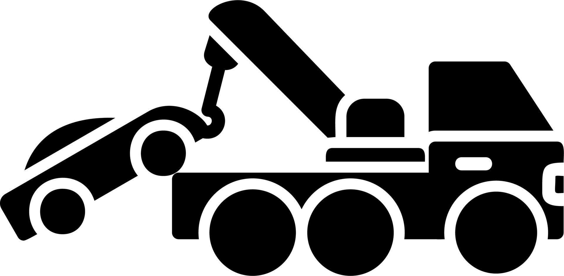 Tow Truck Vector Icon