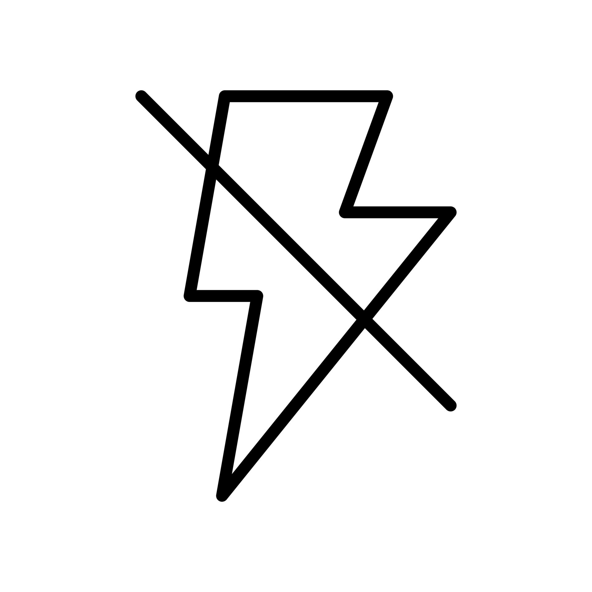 Turn off flash, no electricity power, no energy icon in line style