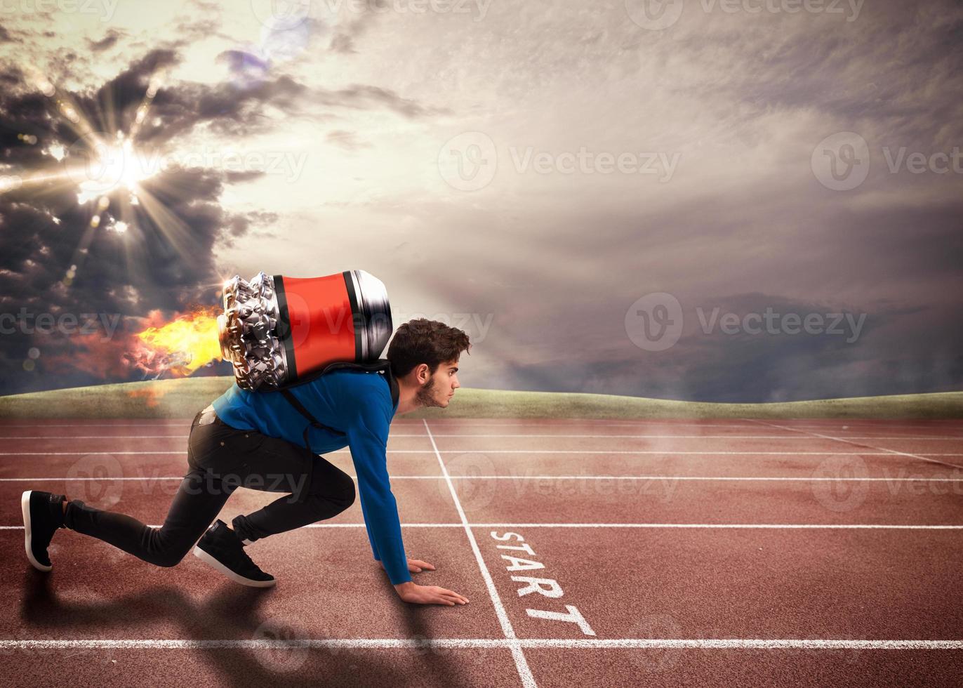 Push to overcome obstacles photo