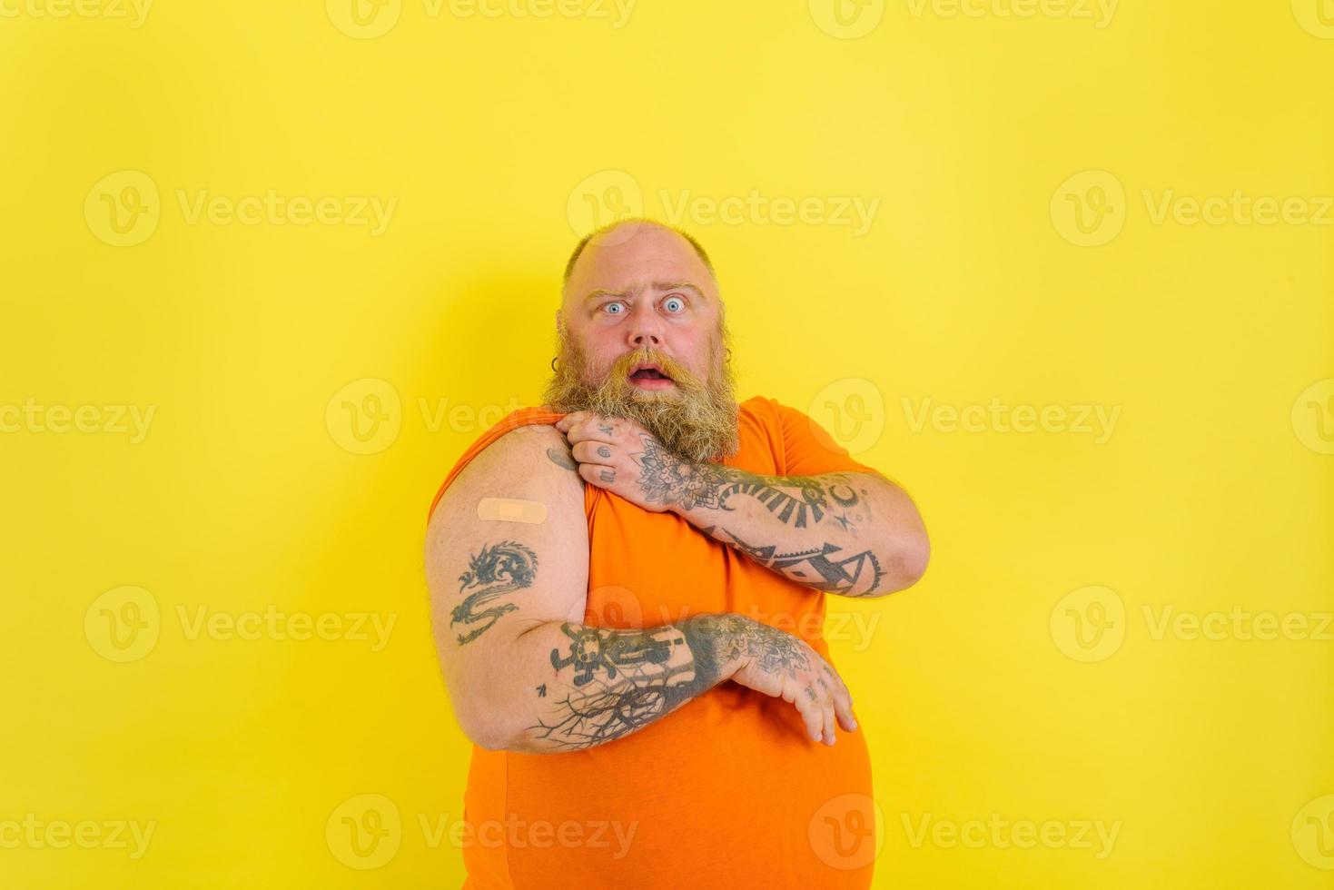 Thoughtful man got the covid vaccine but has doubts photo