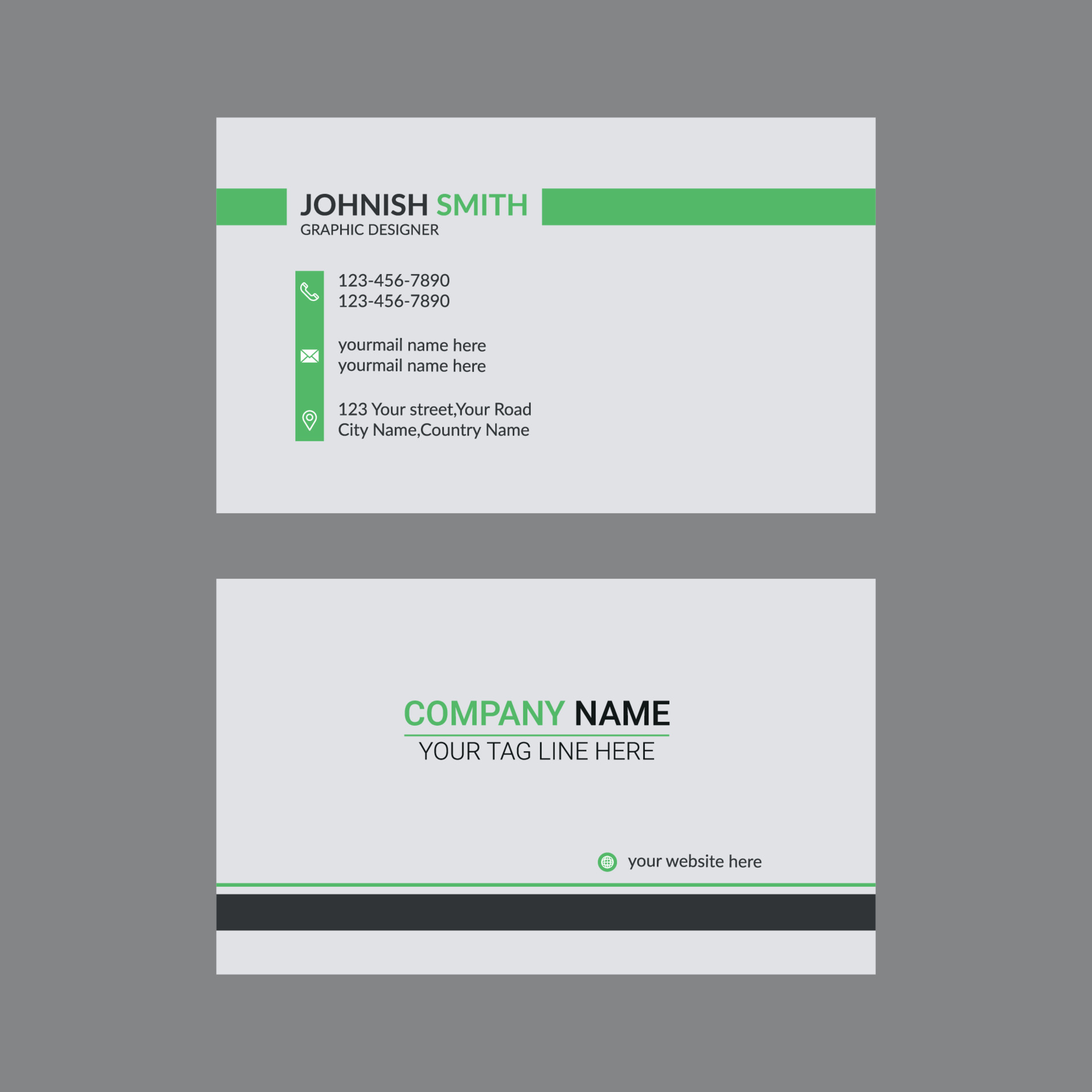 Business Card Template 20623430 Vector Art at Vecteezy Business Card Template 20623430 Vector Art at Vecteezy