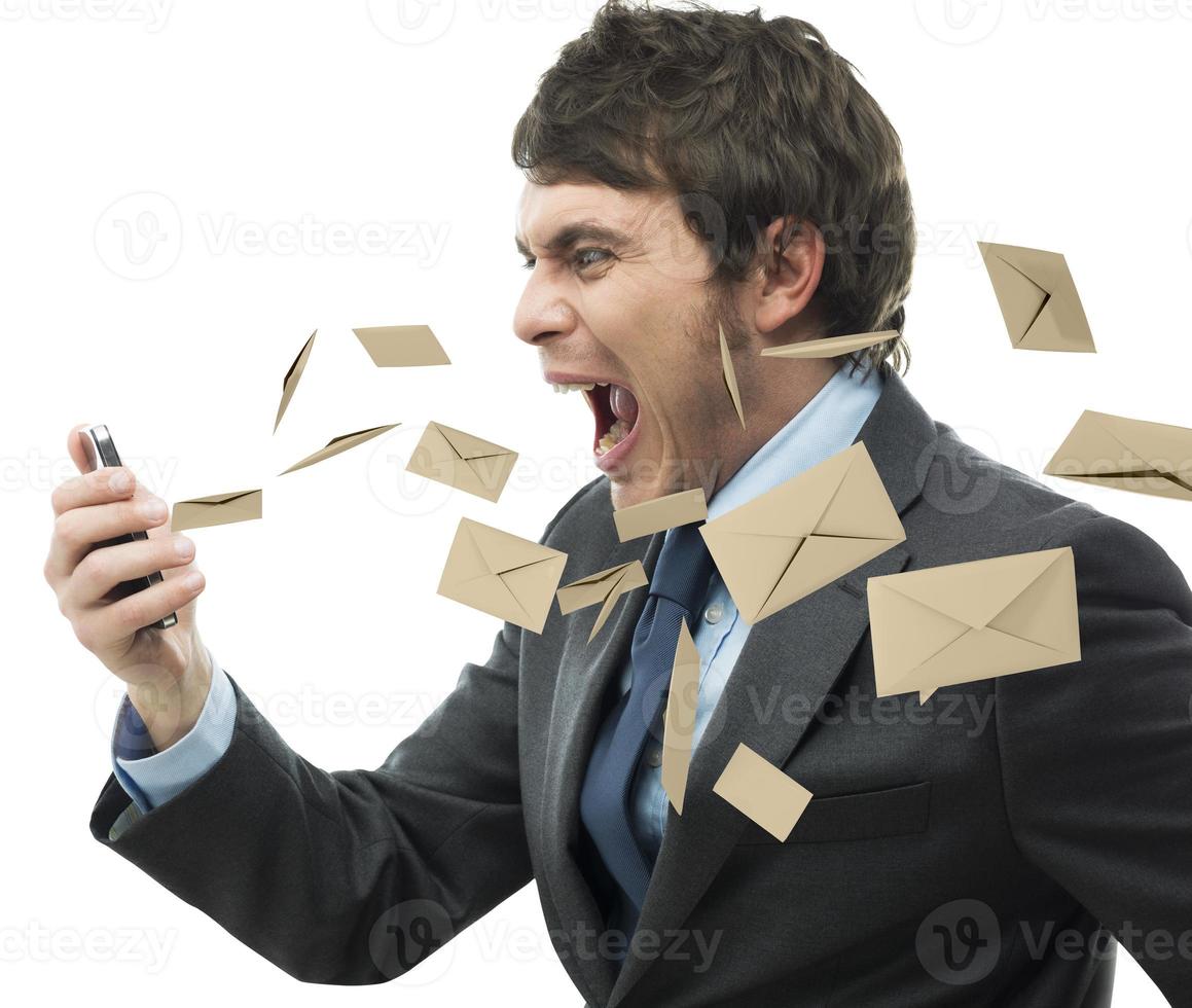 Stress work mail photo