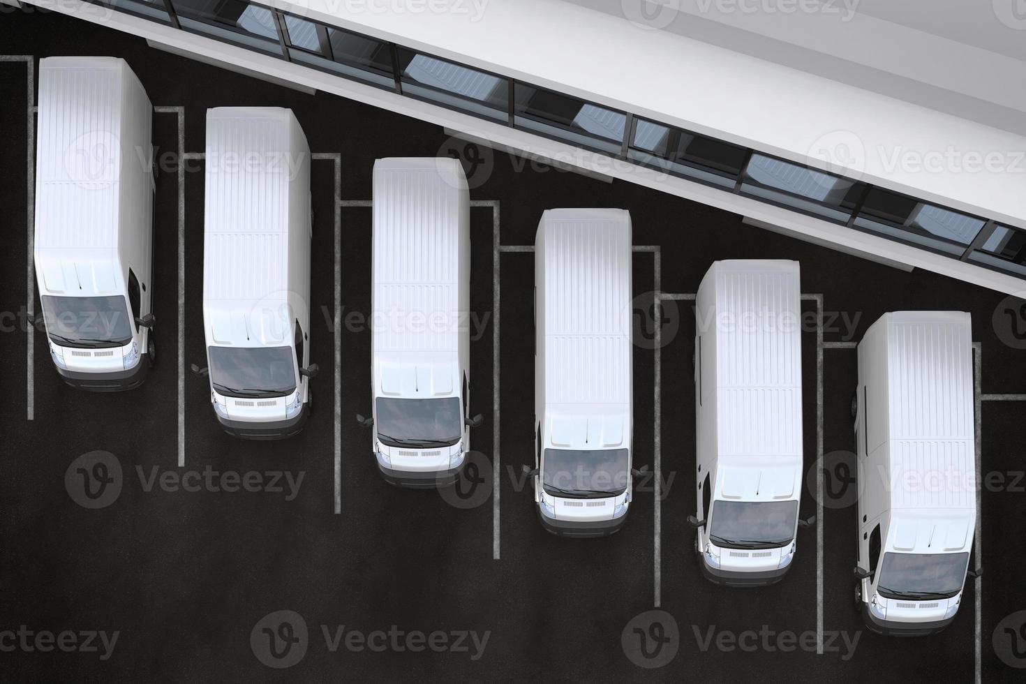 3D Rendering truck fleet photo