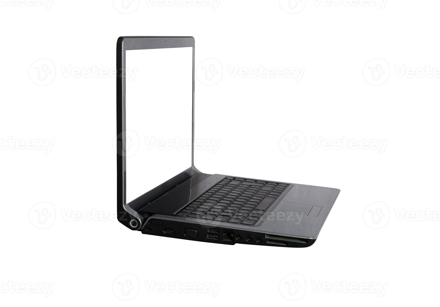 Image of a laptop. concept of internet sharing and technology photo