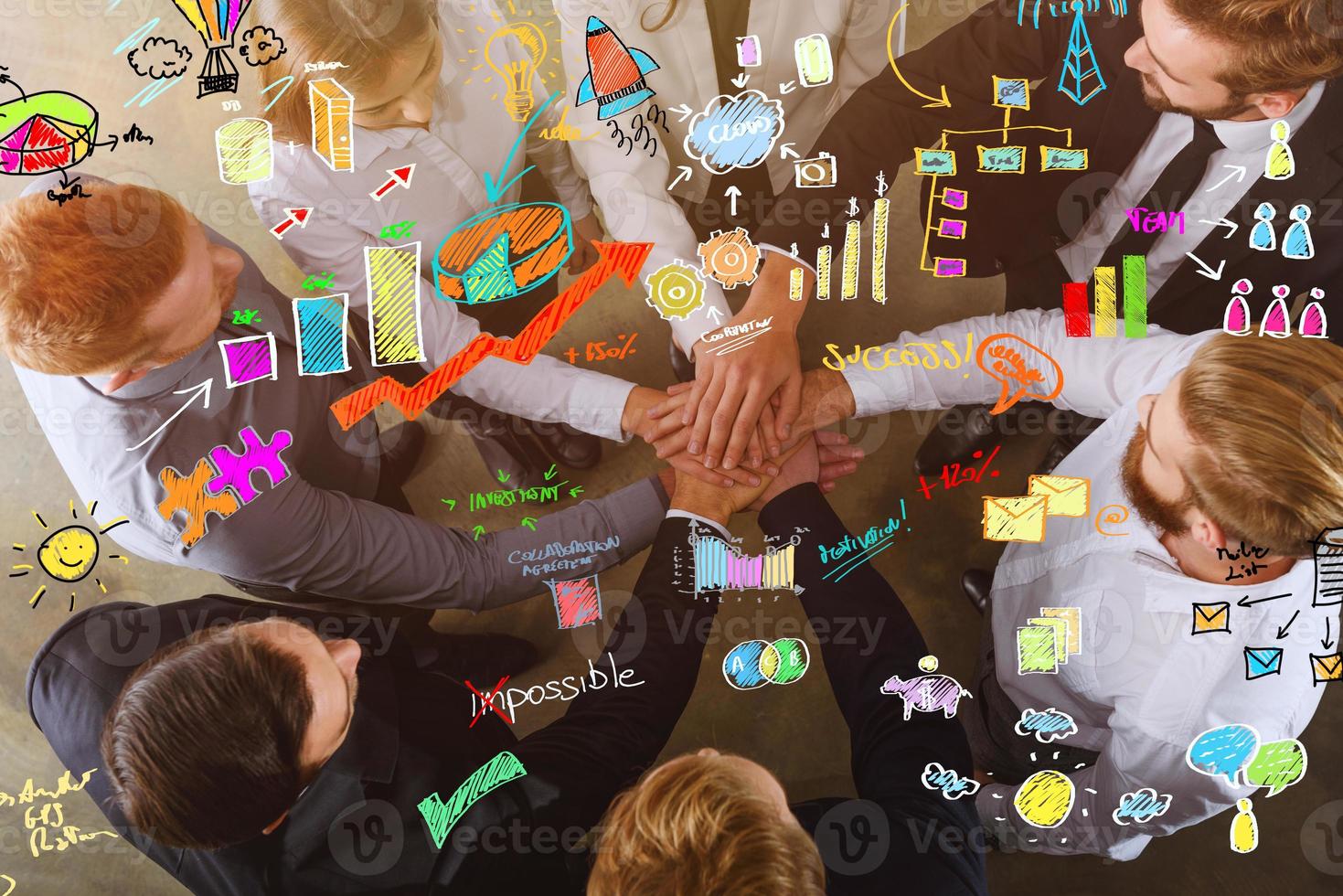 Business people agree on new projects together as teamwork and partner photo