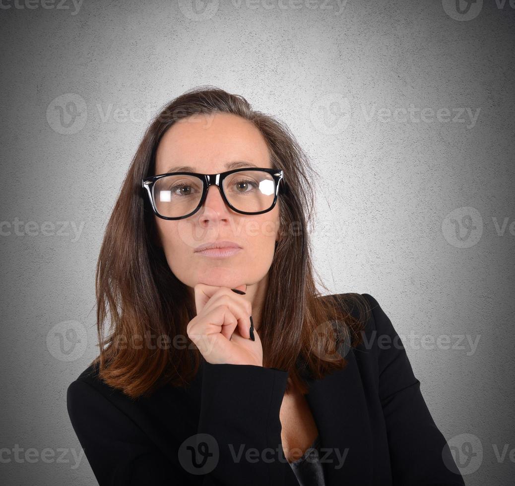 Serious and professional businesswoman photo