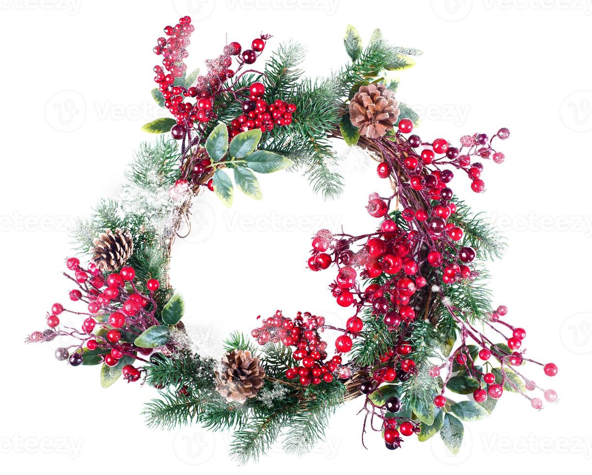 Christmas wreath decoration photo